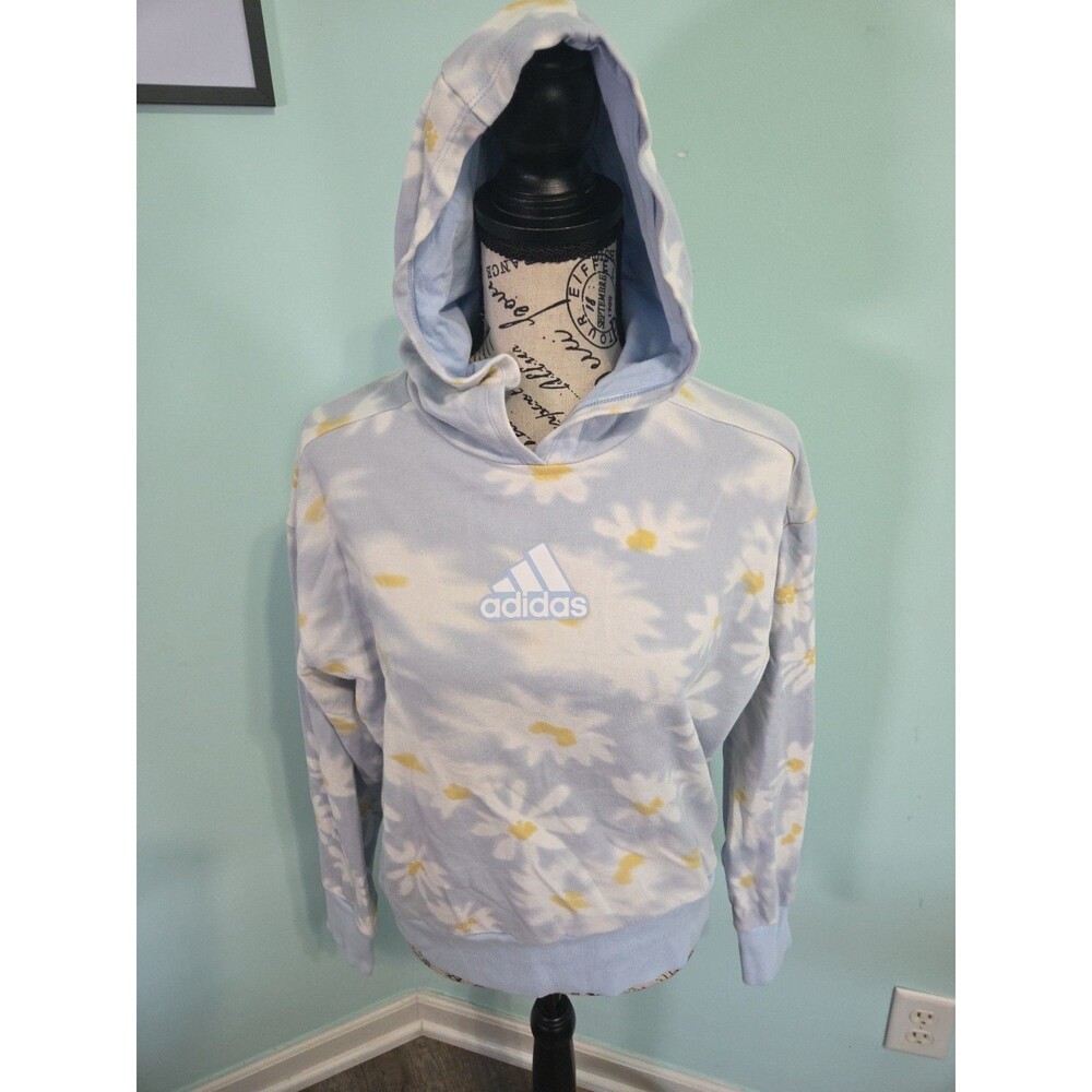 Adidas daisy floral hooded jacket girls extra large hoodie